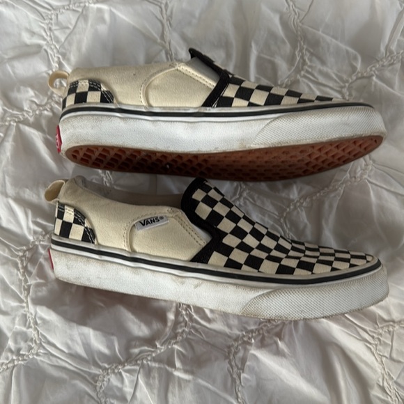 Great condition Vans Off The Wall 508731 Black off White Checkers Sneakers - Picture 4 of 8